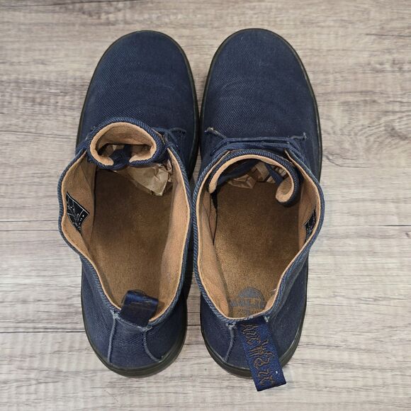 Dr. Martens Mayport Men's Size 8 Blue Canvas Twill Chukka Ankle Boots - Picture 5 of 9